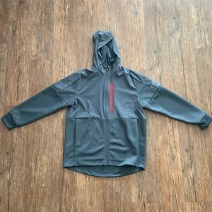 Brand New Huskers Adidas Large Grey Hooded Jacket